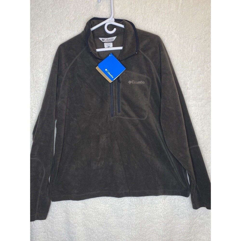 Columbia Fast Trek‎ Half Zip Fleece Brown XXL NWT Jacket Pullover